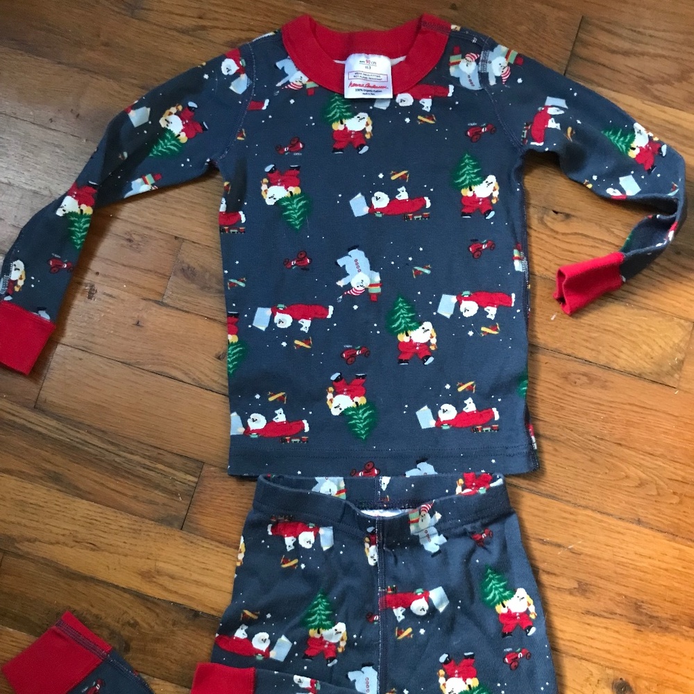 Hanna Andersson Christmas Pajamas 90cm Size 3